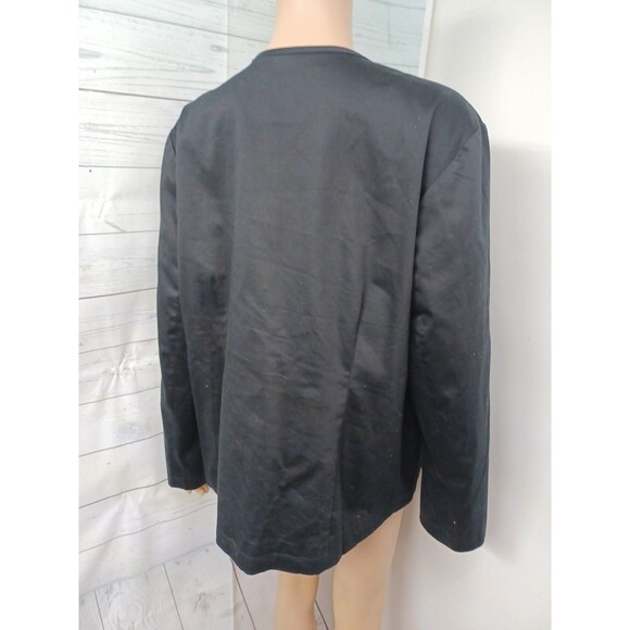 Additions By Chicos Black Cardigan Jacket Beaded Sequined Sz 3 - XL - Picture 5 of 7